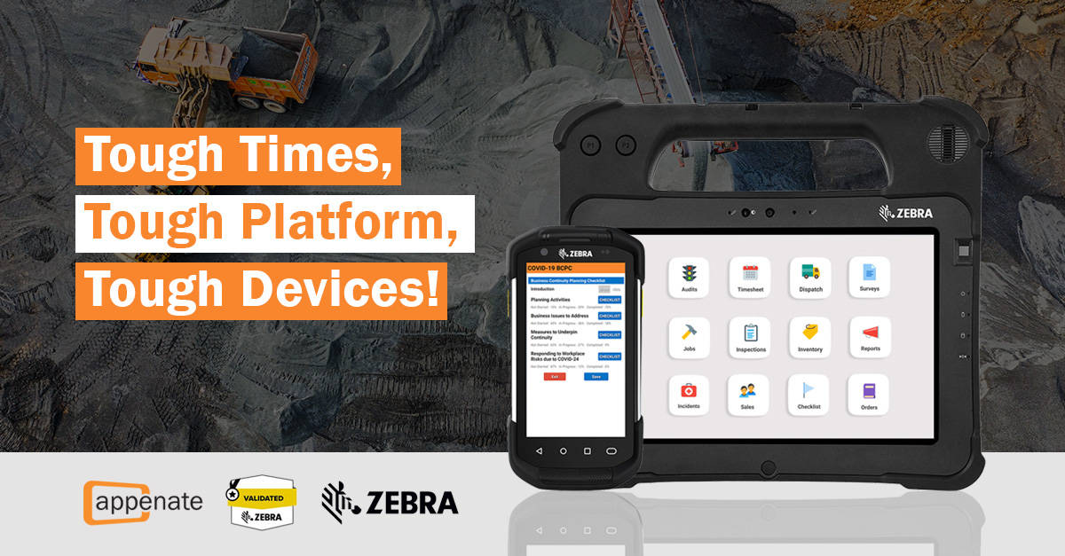 Blog banner announcing the new partnership between Zebra and Appenate