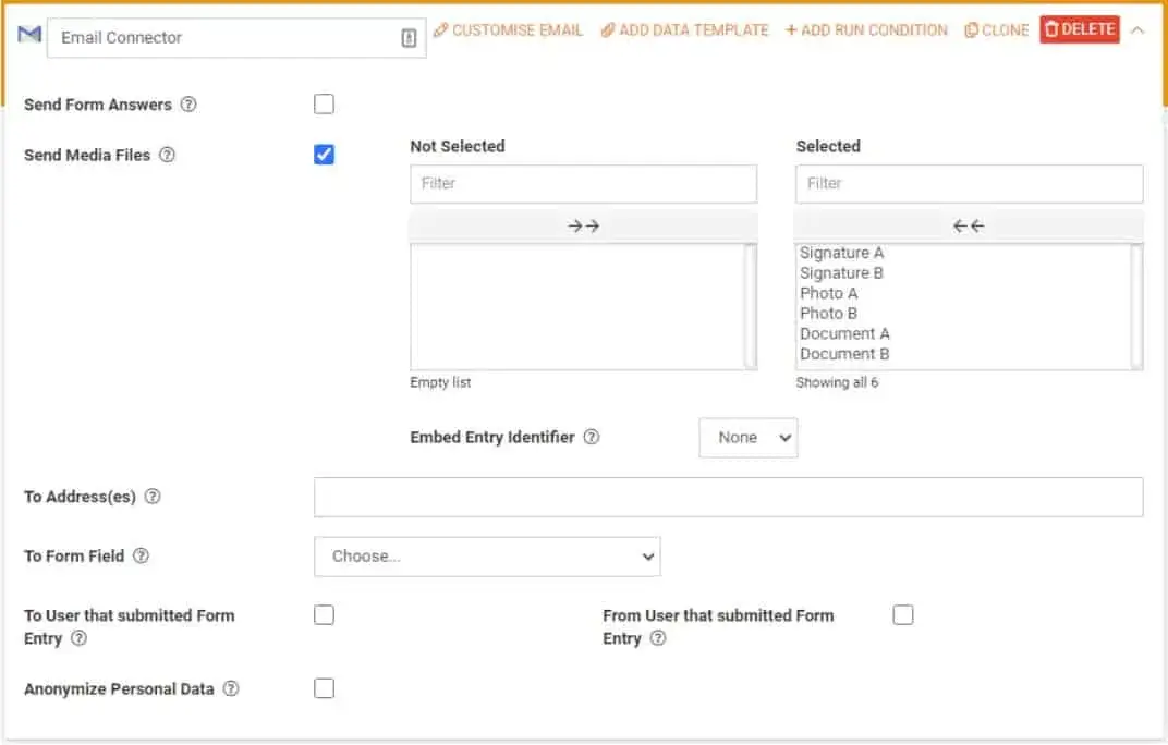 Send Media Files Only