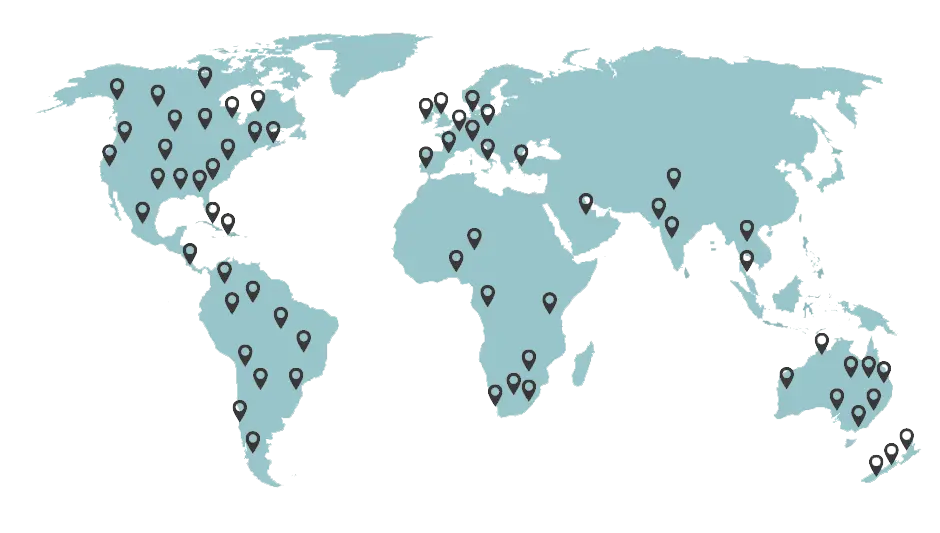 Appenate Customers World Map.