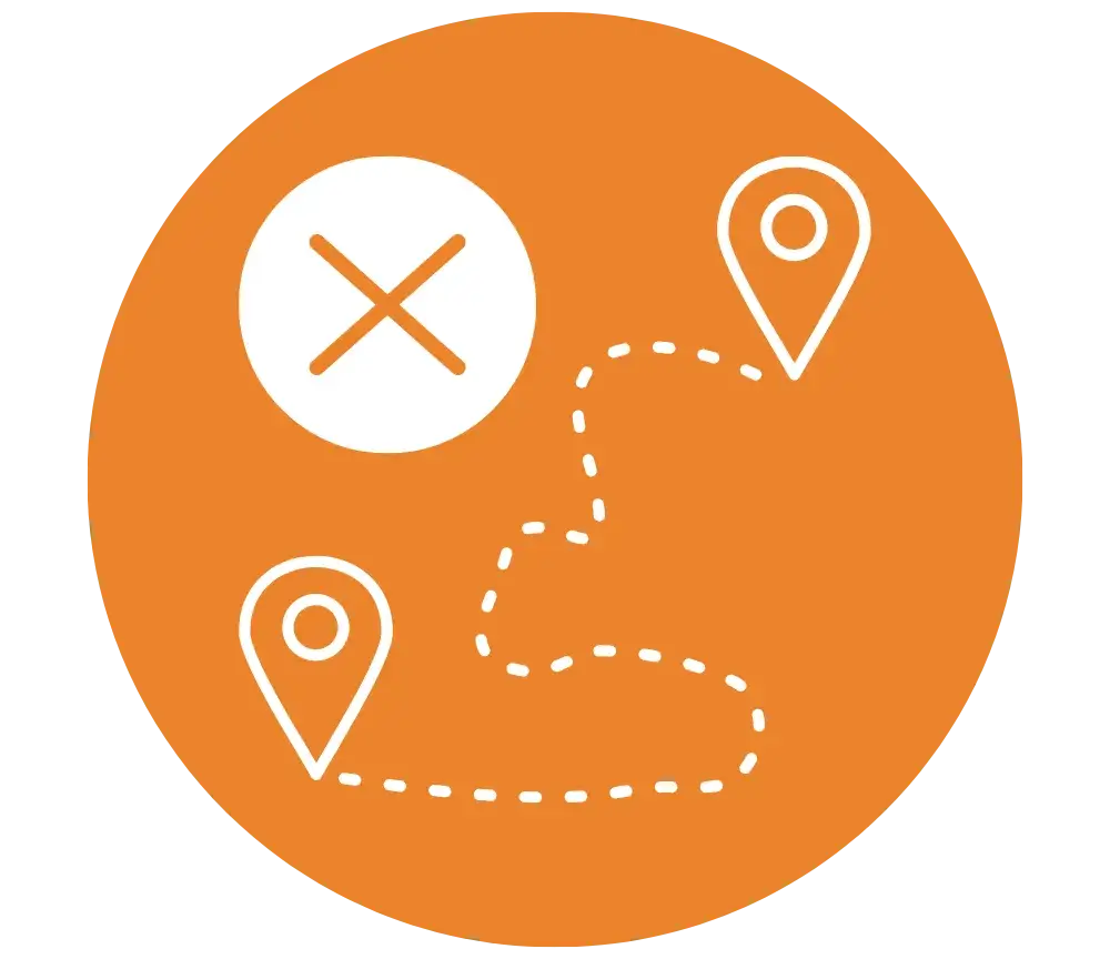 An icon representing the lack of data mapping in competing platforms, a problem Appenate solves.