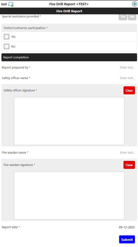 Fire Drill Checklist part 4.
