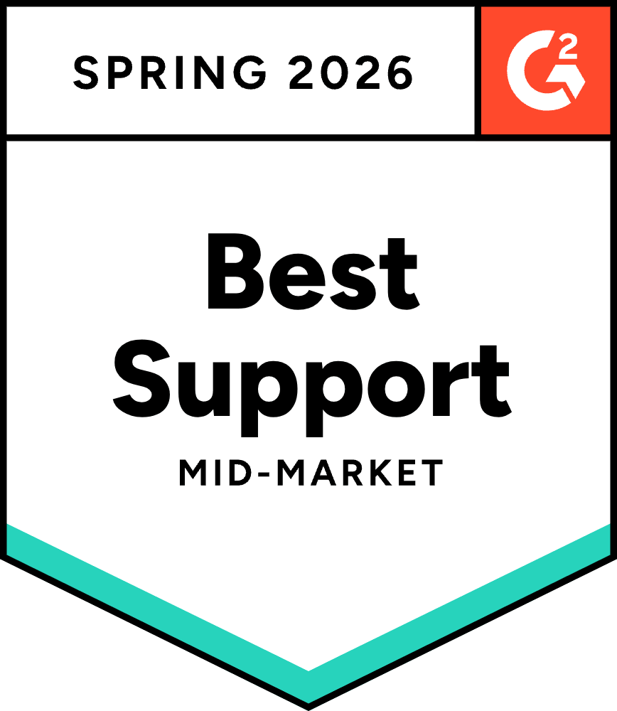 G2 Spring 2026 Award for Best Support in Mid-Market Inspection Management Software