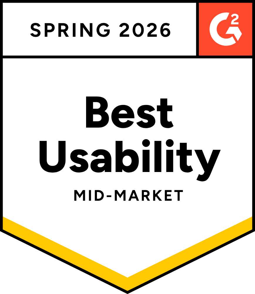 G2 Spring 2026 Award for Best Usability in Mid-Market Inspection Management Software