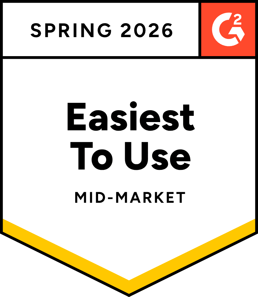G2 Spring 2026 Award for Easiest To Use Inspection Management Software for Mid-Market