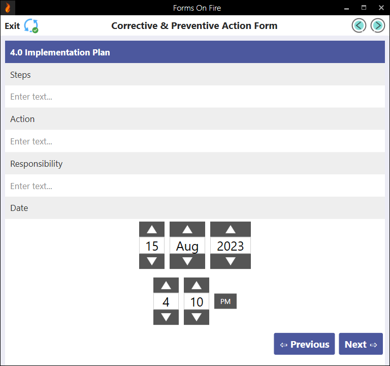 Corrective action form template part 2