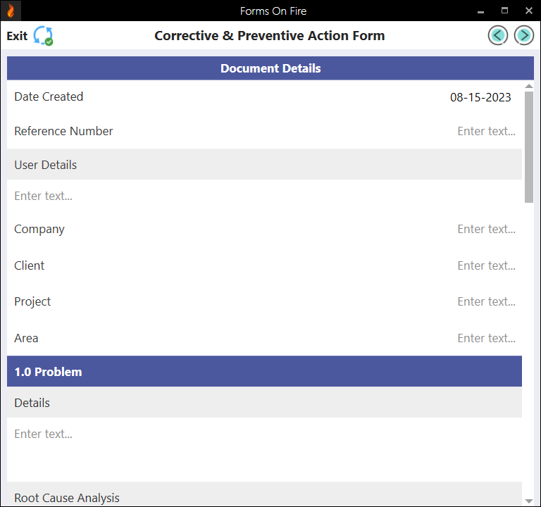 Corrective action form template part 1