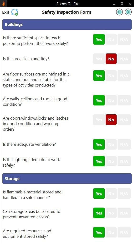 Safety inspection checklist part 1.