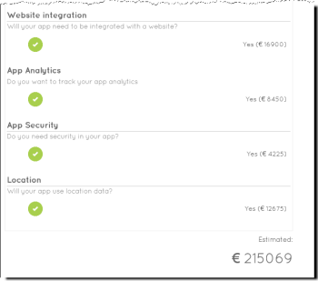 A screenshot of a web page that says website integration app analytics and app security