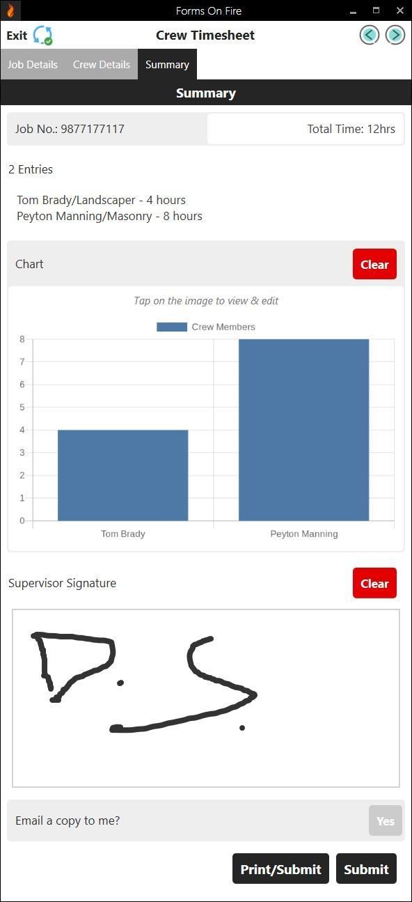 Crew timesheet template part 3.