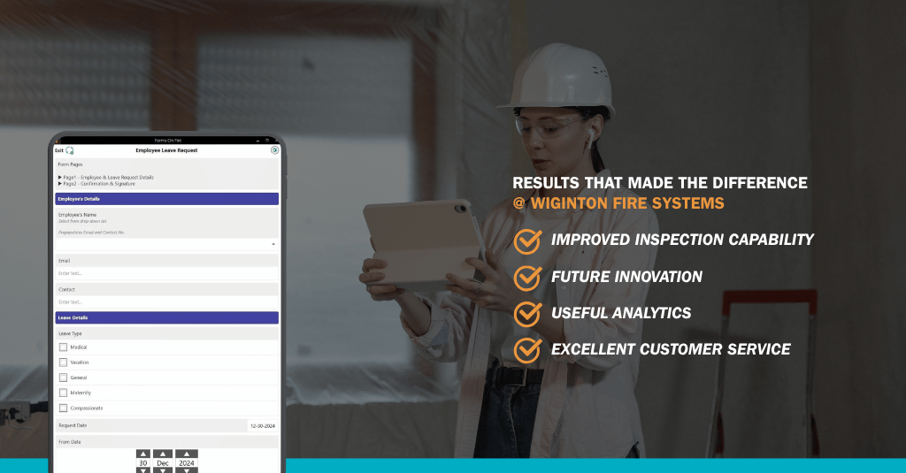 Appenate case study results for Wiginton Fire Systems: improved inspection capability, future innovation, useful analytics, and excellent customer service.