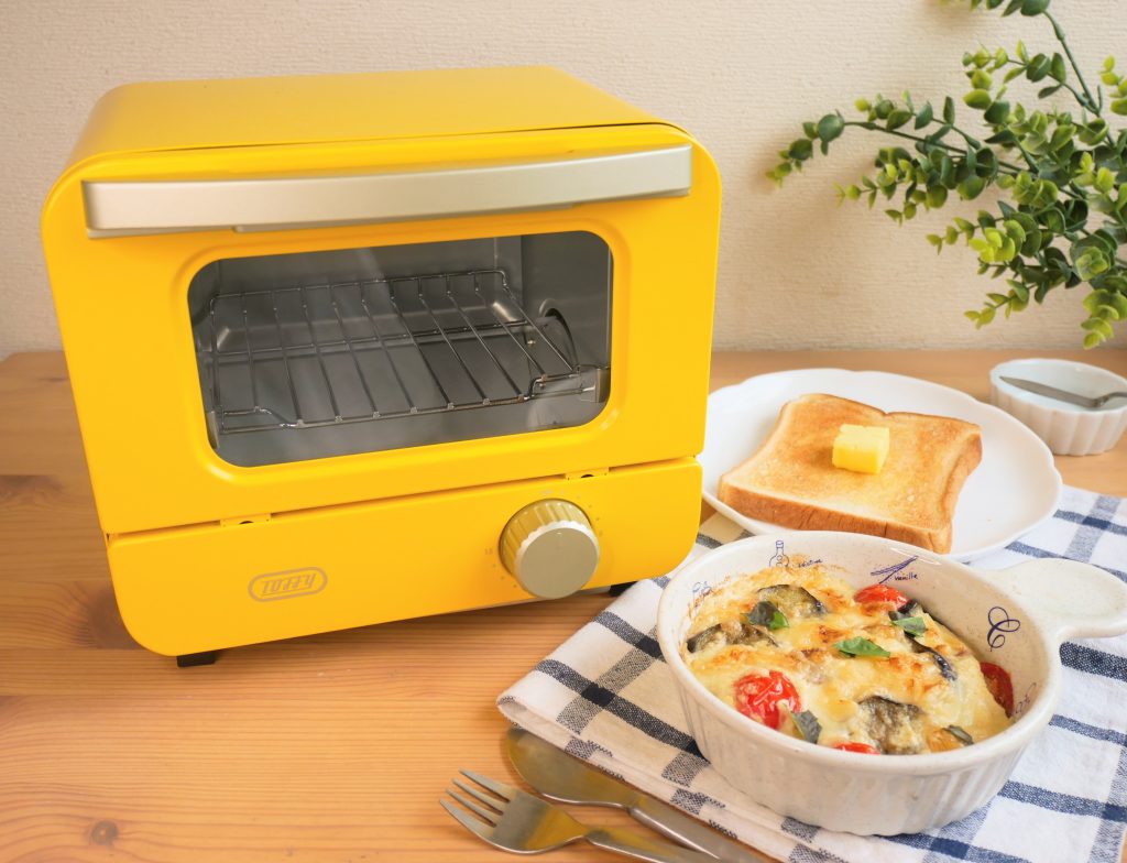 オーブントースターミニと豆腐グラタン、トースト