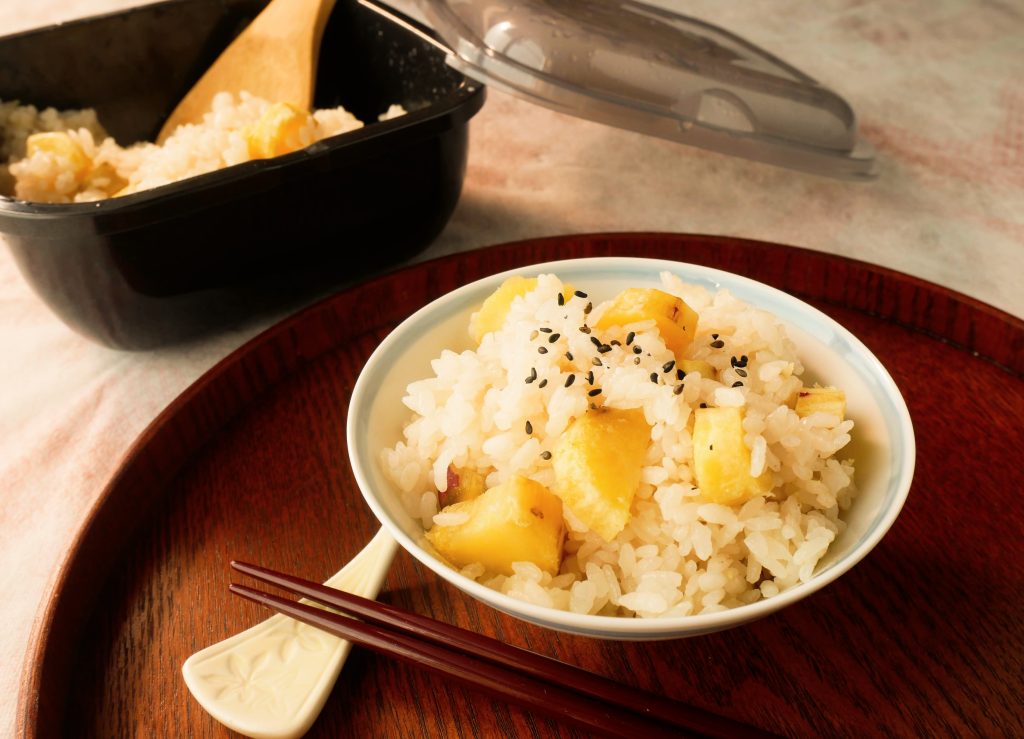 グルラボプラスで作ったさつまいもごはん