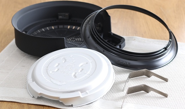 おうちいろりのパーツを洗っておいている様子