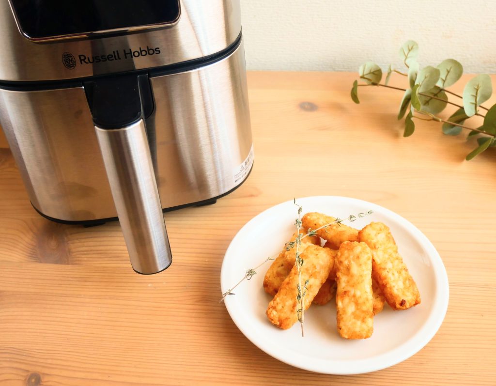 ラッセルホブスのエアフライオーブンとスティックポテト