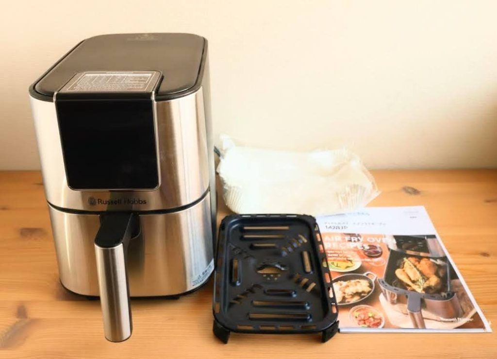 ラッセルホブスのエアフライオーブンの各パーツ