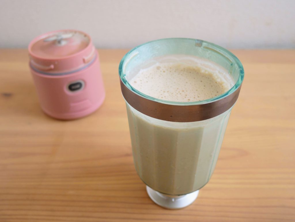 レコルトコードレスソロブレンダーで作ったコーヒープロテインドリンク