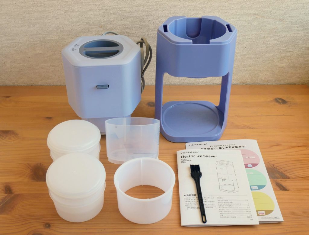 レコルト「電動かき氷器」の内容物