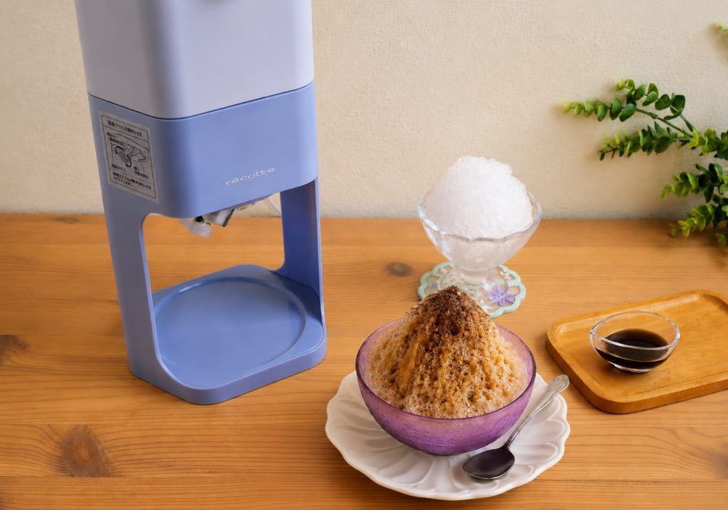 レコルトのかき氷器とかき氷2種
