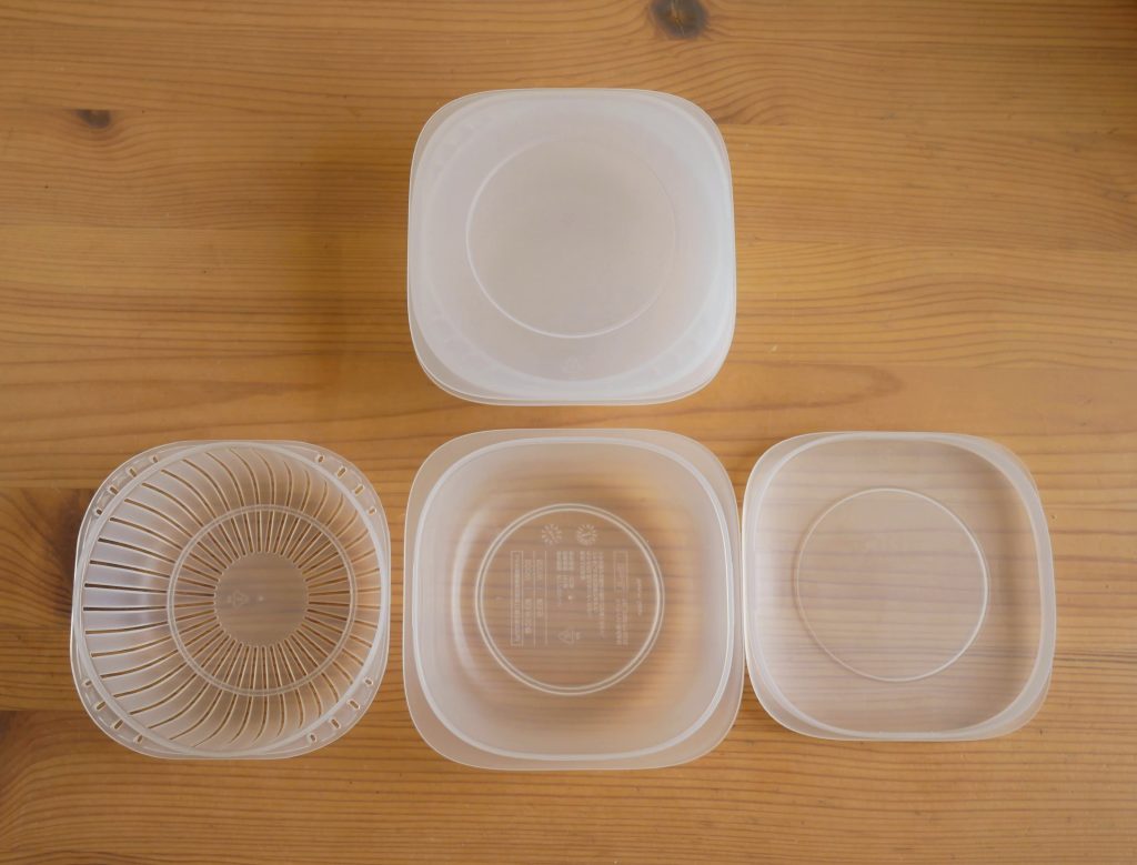 蒸気であたためる冷凍ごはん容器2個