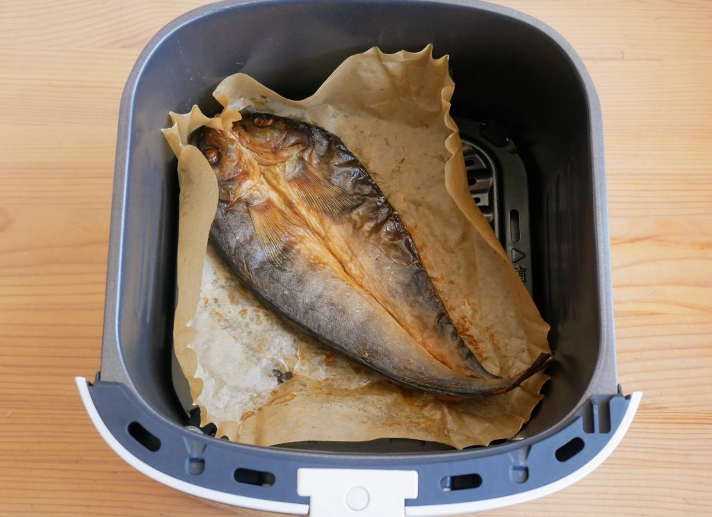 エア―オーブン４Lでこんがり焼けたホッケ