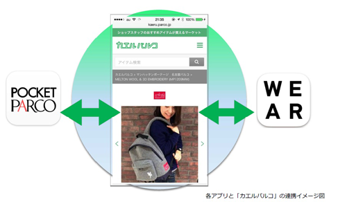 パルコがファッションアプリ「WEAR」と連携　「カエルパルコ」の対応店舗も拡大