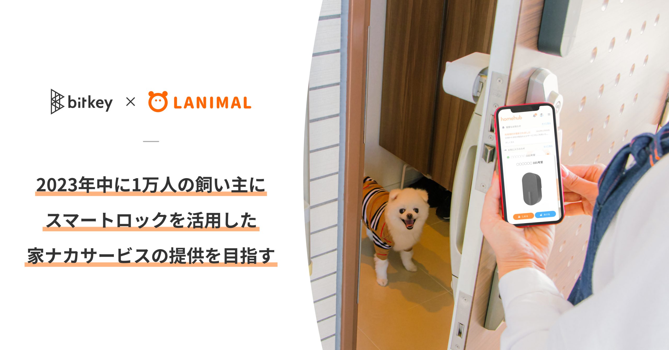 ビットキー、国内最大規模のペットシッターサービスグループのラニマル