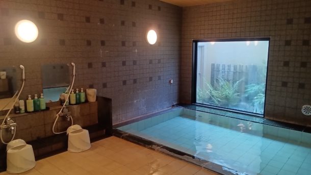 ホテルルートイン豊川インターの広々とした大浴場