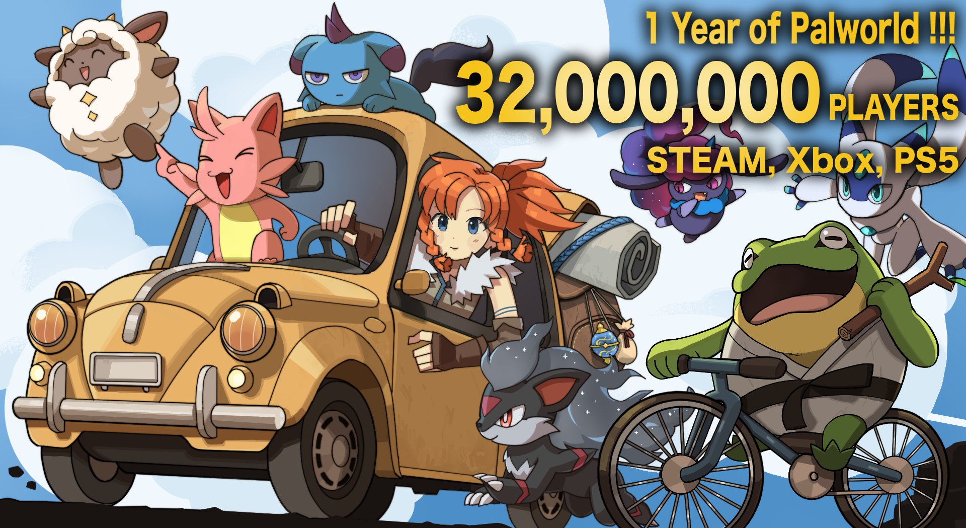 Palworld / パルワールド』総プレイヤー数3,200万人突破 | お知らせ