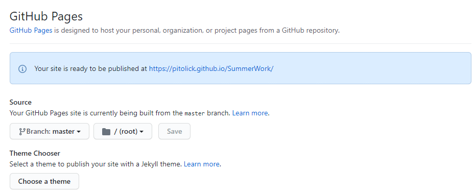 GitHub Pages published 