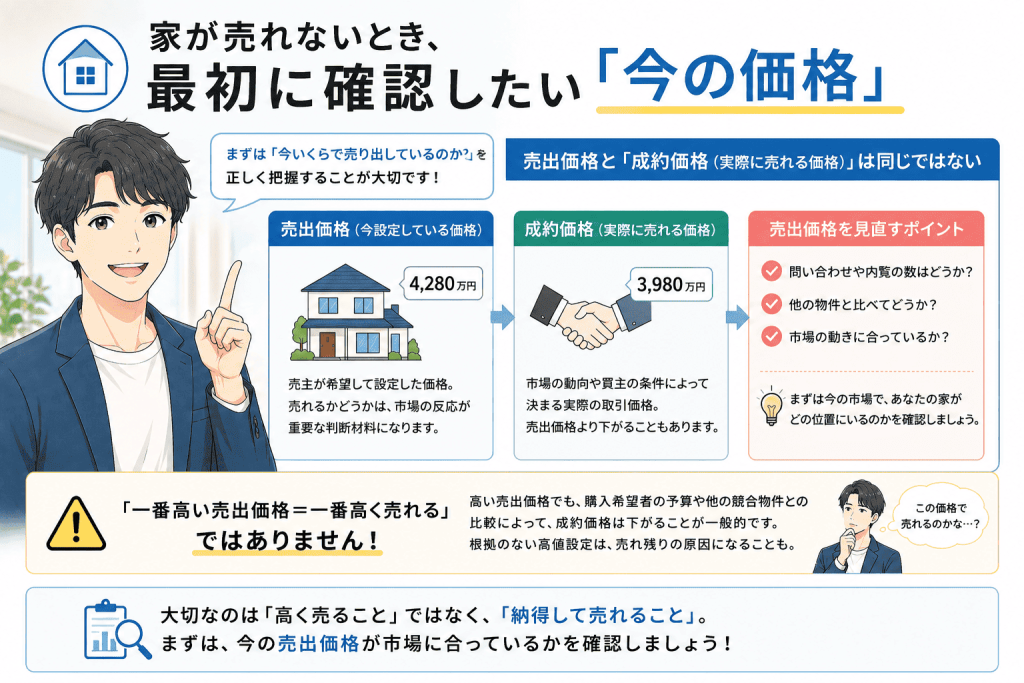家が売れないとき、最初に確認したい「今の価格」