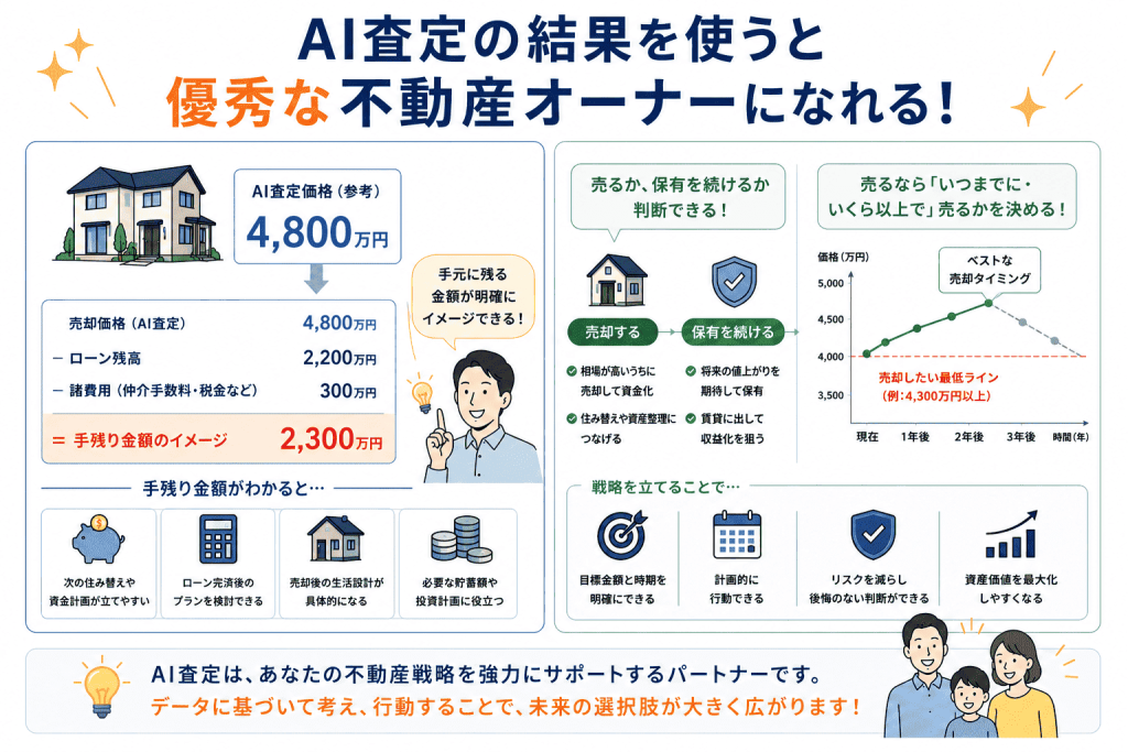 AI査定の結果はこのように使うと優秀な不動産オーナーになれる!