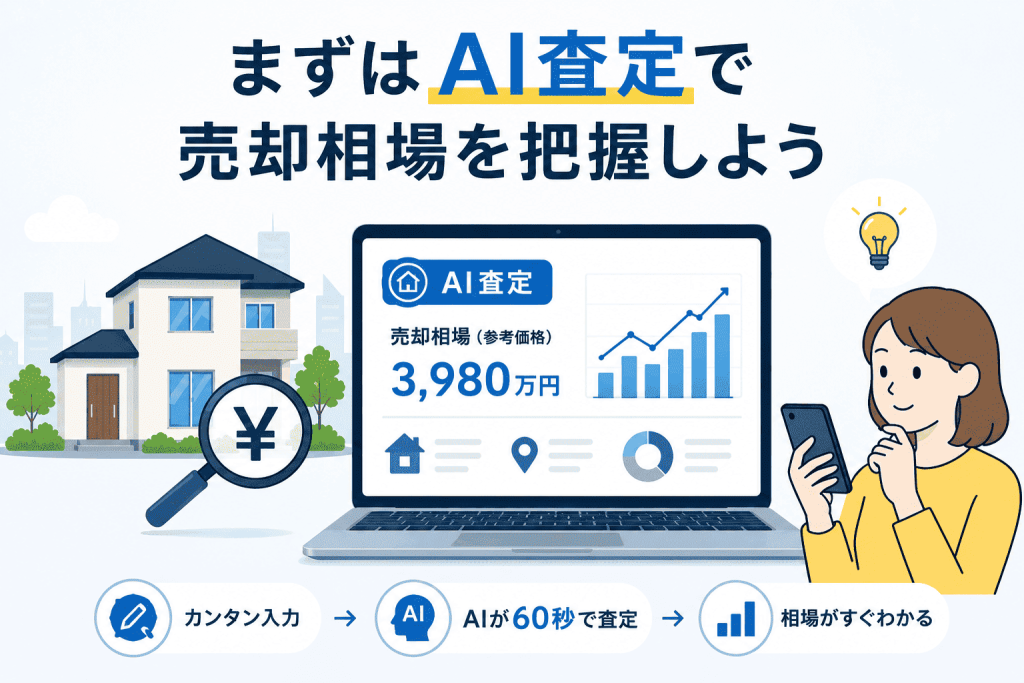 まとめ:まずはAI査定で売却相場を把握して、どのパターンが自分の売却に合うか判断しよう