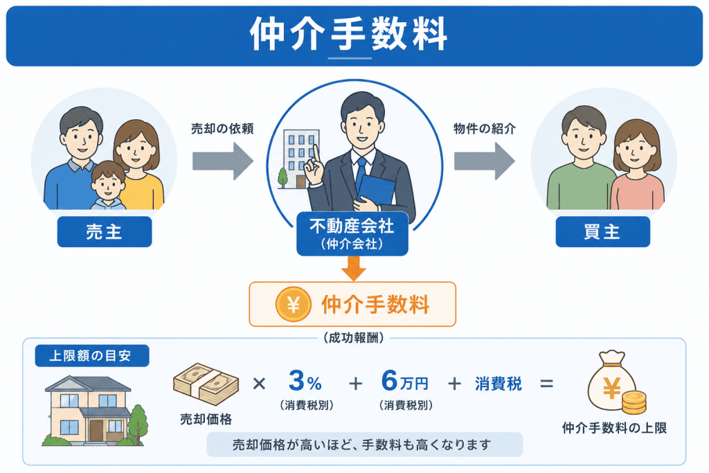 費用1. 仲介手数料(売却費用の中で最も大きい費用)