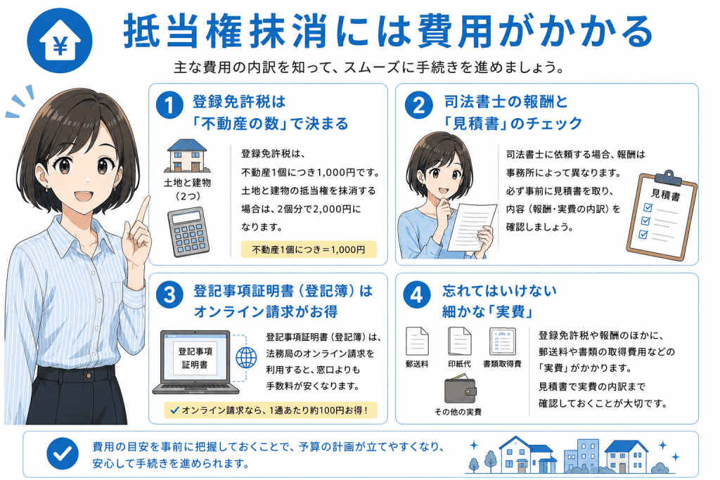 3. 抵当権抹消にかかる費用はいくら?