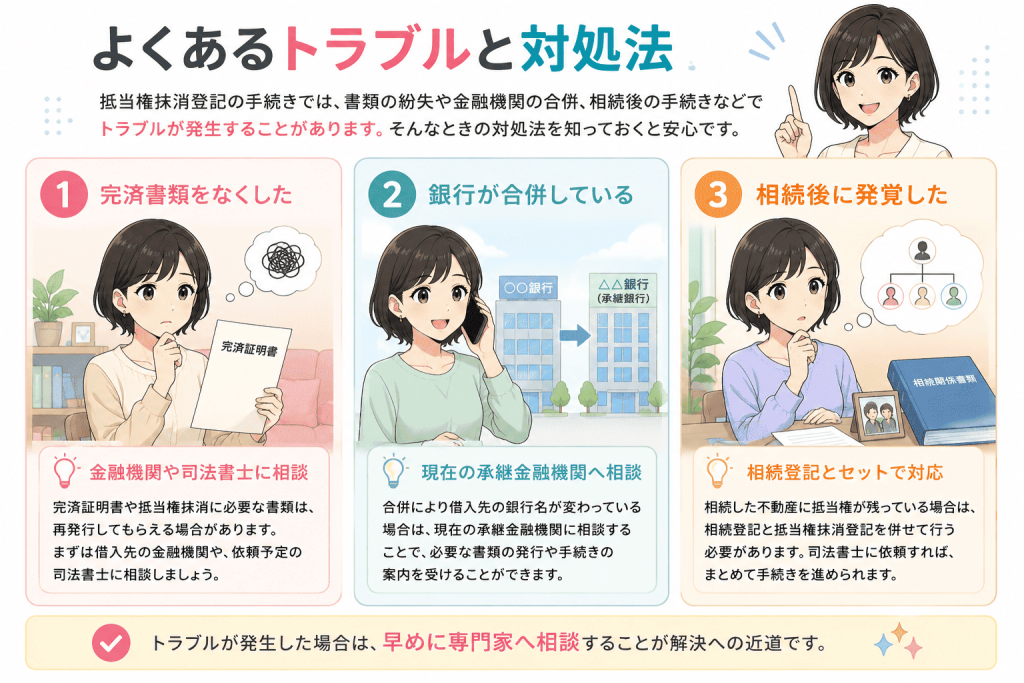 6. 抵当権抹消手続きでよくあるトラブルと対処法