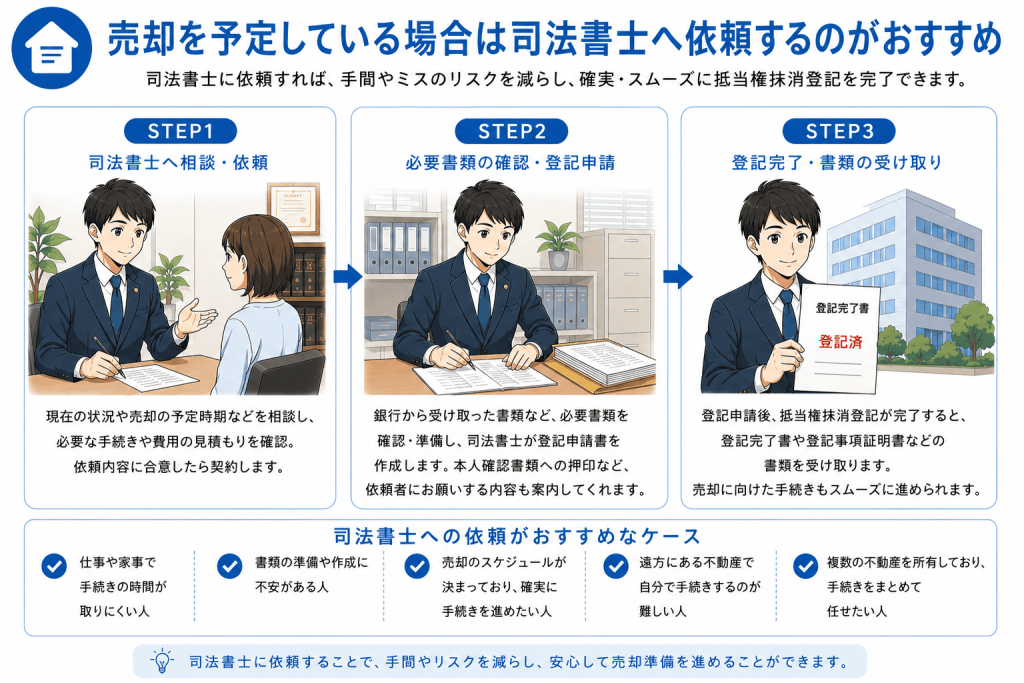 5. 司法書士へ依頼して抵当権抹消登記を行う流れ