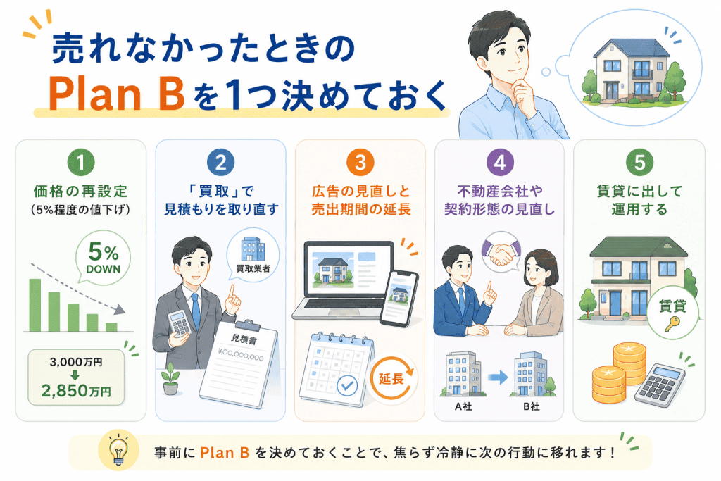 ステップ③売れなかったときのPlan Bを1つ決めておく