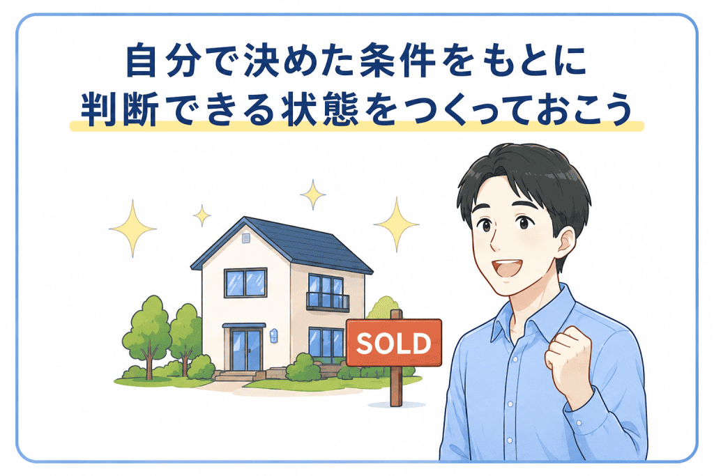 まとめ:自分で決めた条件をもとに判断できる状態をつくっておこう