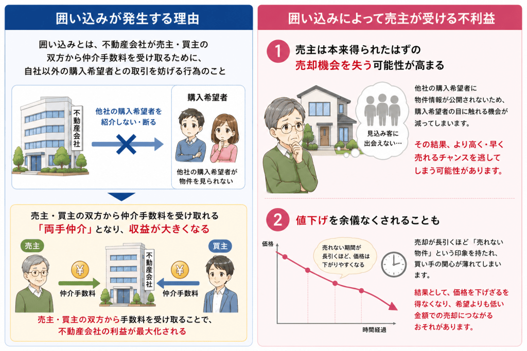 囲い込みとは?売主が知っておきたい基礎知識