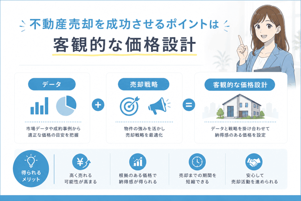 まとめ :不動産売却を成功させるポイントは客観的な価格設計