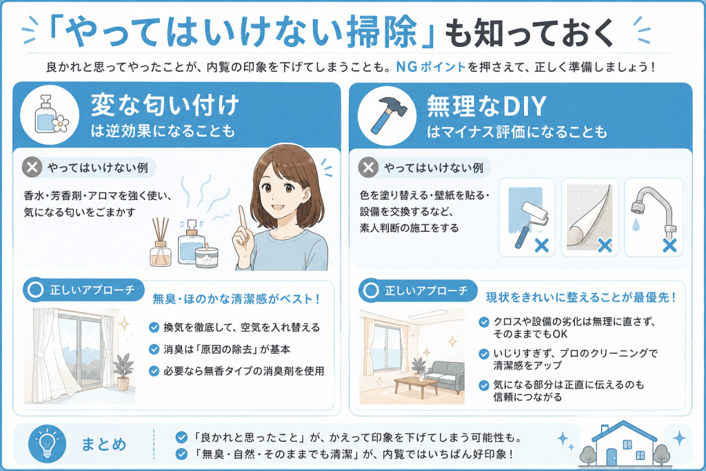 「やってはいけない掃除」も知っておく
