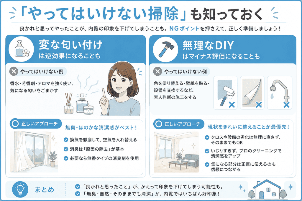 「やってはいけない掃除」も知っておく
