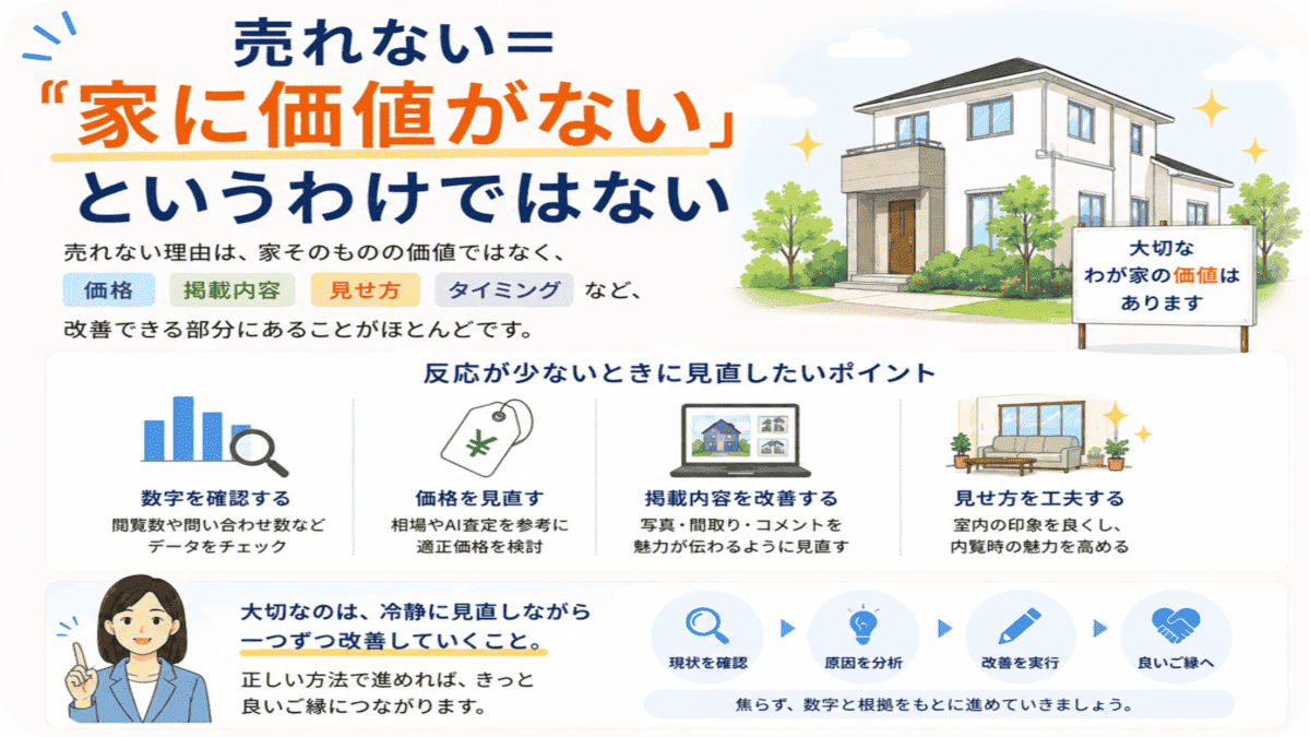 まとめ:「売れない=家に価値がない」というわけではない