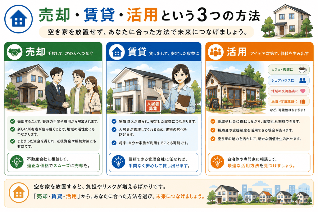 空き家税が始まる前に考えたい3つの選択肢