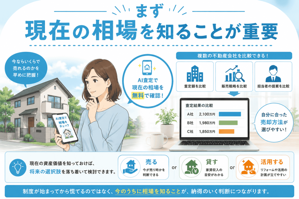 売却を検討しているなら、まず相場を知ることが重要
