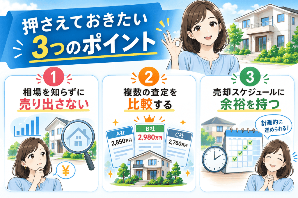 空き家売却で失敗しないための3つのポイント