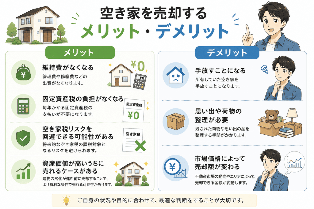 選択肢① 空き家を売却するメリット・デメリット