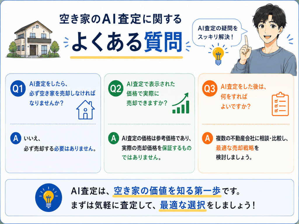 空き家のAI査定に関するよくある質問