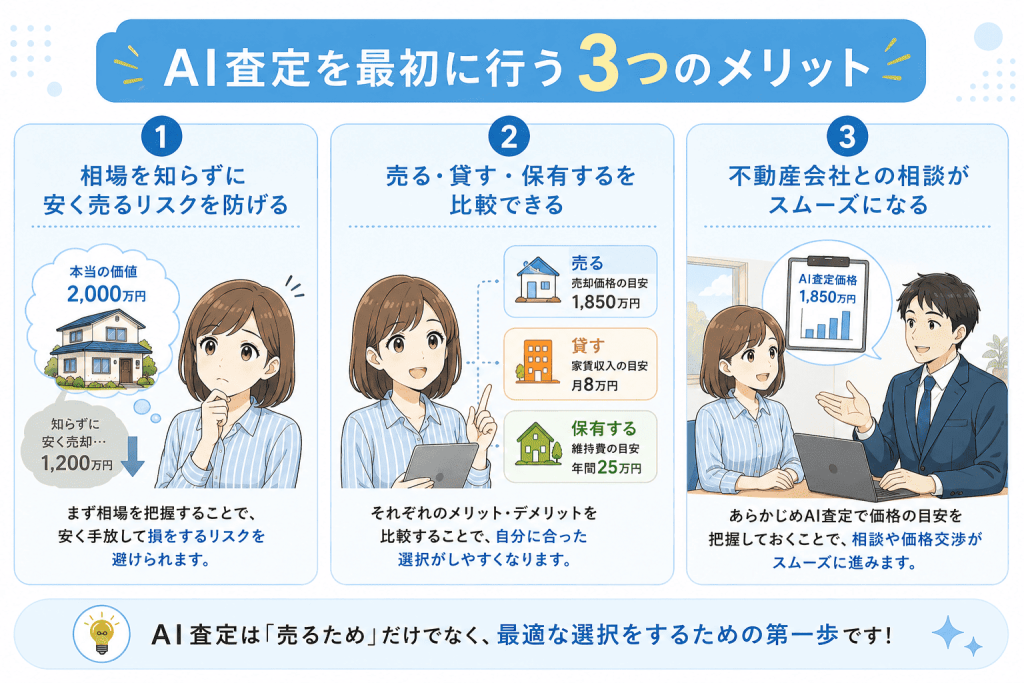 AI査定を最初に行う3つのメリット