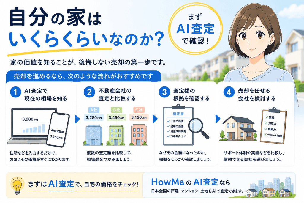 一戸建ての査定額を知るなら、まず相場を確認